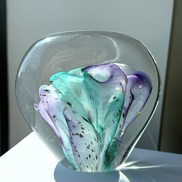 Vintage Glass Eye Studio Glass Fish Tank Aquarium 4 1/2" x 5" Seattle Art - Picture 2 of 9